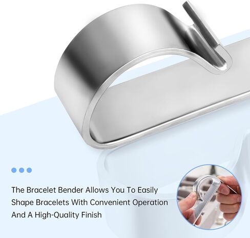 1 Set Metal Bracelet Making Kit, Metal Ring Jewelry Wire Bracelet Bending Tool, Bracelet Helper Jewelry Repair Kit Tools for Smooth Curves and Creative Designs in Saudi Arabia