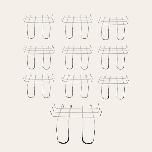 Set of 10 12" Metal Cemetery Saddle Forms for Making Headstone Decorations in Saudi Arabia