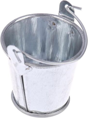 Silver 1/12 Miniature Bucket Dollhouse Decoration Accessories, DIY Doll House Kit in Saudi Arabia