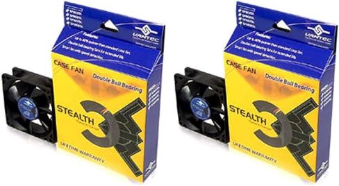 Vantec Stealth SF12025L 120x120x25mm Double Ball Bearing Silent Case Fan (Black) in Saudi Arabia