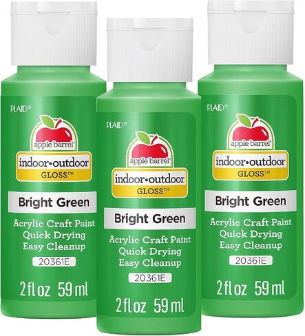 Apple Barrel 21395 Gloss Finish Acrylic Paint, 2 oz., Golden Yellow- (Pack of 3) in Saudi Arabia