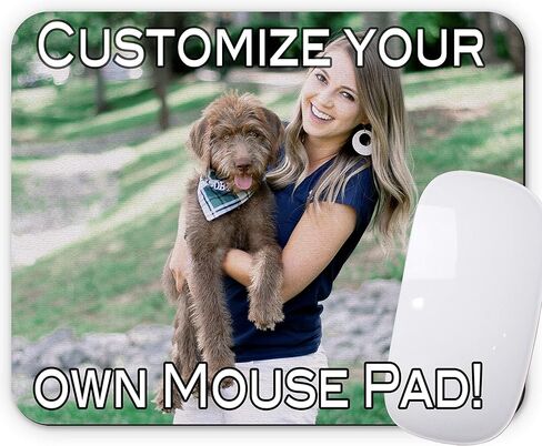 لوحة الماوس المخصصة - أضف صورتك أو شعارك أو تصميمها. مخصص لمواصفاتك. طباعة مفصلة زاهية جميلة. قم بإشراق مساحة العمل الخاصة بك أو تخصيص هدية. in Kuwait