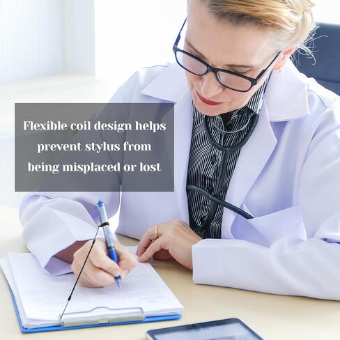 8 PCS Pen Leash ، مقود القلم للحافظة مع حلقات السيليكون ، حبل الحبل المرن ، سلسلة أقلام مضادة لخسارة لربط القلم على الشاشة التي تعمل باللمس in Kuwait