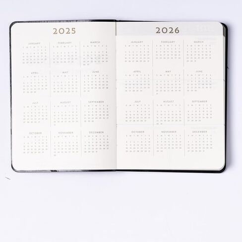 Eccolo 2025-2026 Pocket 18 شهرًا ، مخطط أسبوعي ، أغطية ناعمة من الجلد مع قلم ، صفحات ملاحظات مبطنة ، 4.5 × 5.5 " in Saudi Arabia