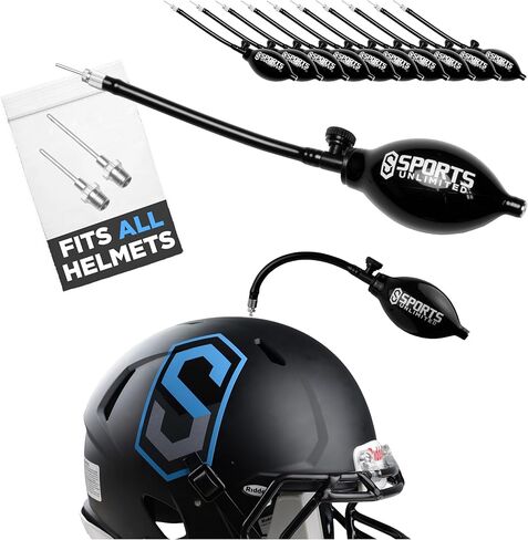 Sports Unlimited Universal Helmet Inflator Pump & Inflation Needle Kit in Kuwait