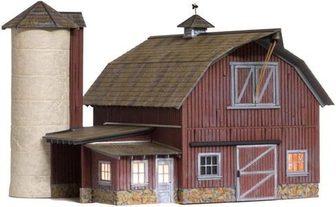 Woodland Scenics BR5865 Old Weathered Barn Built & Ready Kit, O Scale in Saudi Arabia