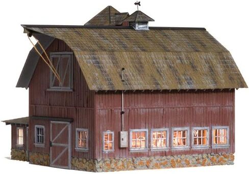 Woodland Scenics BR5865 Old Weathered Barn Built & Ready Kit, O Scale in Saudi Arabia