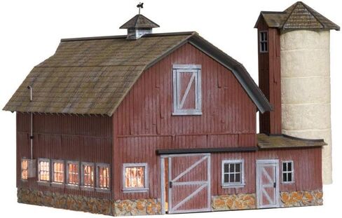Woodland Scenics BR5865 Old Weathered Barn Built & Ready Kit, O Scale in Saudi Arabia