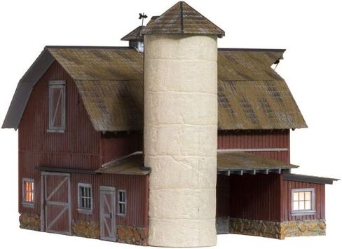 Woodland Scenics BR5865 Old Weathered Barn Built & Ready Kit, O Scale in Saudi Arabia