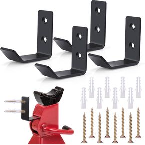 Palksky 8 Pcs Jack Stands Wall Mount Organizer, Car Jack Stands Storge Rack/Hanger/Hook Wall Mount Heavy Duty Stainless Steel Holder Fits 2 & 3 & 5 & 6 Ton Lifting Jack Stands