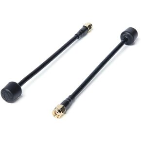 iFlight 2PCS Albatross 5.8GHz 3Dbi 5000-6000MHz 150mm RHCP/LHCP RP-SMA/SMA FPV Antenna for Fatshark EV200D FPV Goggles FPV Drone (RHCP SMA Male)