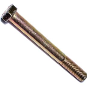 014973253929 Grade 8 Fine Hex Cap Screws, 1/2-20 x 4-1/2, Piece-10 , yellow