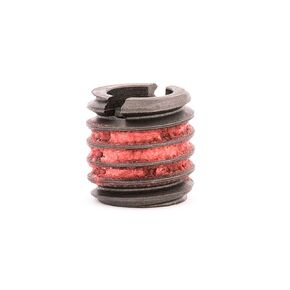 E-Z Lok Externally Threaded Insert, C12L14 Carbon Steel, Meets AISI 12L14, M6-1.0 Internal Threads, M10x1.5 External Threads, 10.49mm Length, Made in US (Pack of 5)