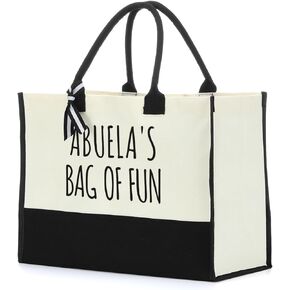 Yaya Gifts Grandma Gifts Tote Bag Grandmother Gifts Beach Bag Gifts for Grandma Retirement Mothers Day Appreciation Gifts for Women Granny First Time Grandma Gifts Grandma Birthday Gifts Canvas Bag