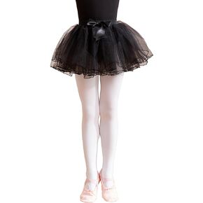 Girls Ballet Dance 4 Layers Fluffy Tulle Tutu Party Princess Tutu Skirts