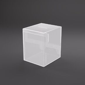 Gamegenic Bastion 100+ XL Deck Box - Compact, Secure, and Perfectly Organized for Your Trading Cards! Safely Protects 100+ Double-Sleeved Cards, White Color, Made