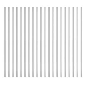 20 Pieces 2.0mm x 100mm Aluminum Rods, Metal Solid Shaft Rods, Lathe Bar Stock for DIY Craft Making