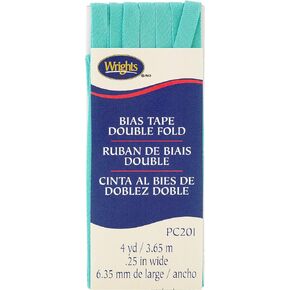 Wrights Aquamarine II Double Fold Bias Tape 1/4" X4yd