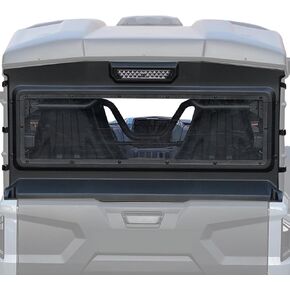 A & UTV PRO Rear Back Windshield with Led Work Light for Yamaha Wolverine RMAX 2 1000 2021 2022 2023 2024, Heavy Duty Dustproof Durable Full Clear RMAX2 Rear Window Accessories