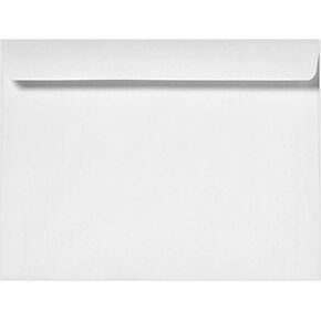 LUXPaper Booklet Envelopes | 9 1/2" x 12 5/8" | Bright White | 28lb. Text | 50 Qty