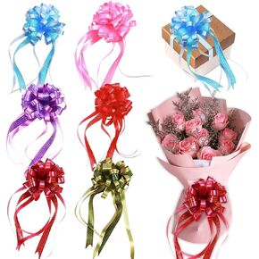 30 Pieces Large Easter Gift Pull Bows for Gift Wrapping, Holiday Gift Wrap Bows Baby Shower Bows Birthday Wedding Pull Bows for Box Basket Gift Packaging Easter Basket Decorations