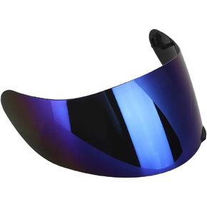 Motorcycle Helmet Wind Shield,agv k3 Visor Full Face Motorcycle Helmet Visor Lens Windshield Replacement Fit, for AGV K3SV K5(Blue)