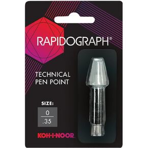 Koh-I-Noor Rapidograph Stainless Steel Replacement Point, .60mm, 1 Each (72D.2)