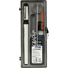 Koh-I-Noor Rapidograph Pen and Ink Set, 35mm Pen Nib and .75 oz. Bottle of Ultradraw Black Ink, 1 Set Each (3165BX.Z)