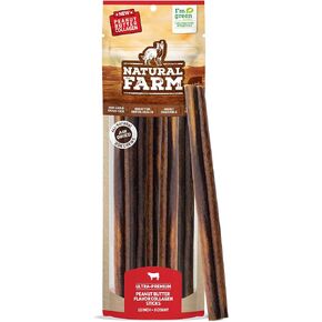 Natural Farm Bully Coated Gourmet Collagen Sticks (12 Inch, 3 Pack), Real Bully Beef Coated, 95% Natural Collagen Dog Chews, Supports Healthy Joints, Skin & Coat - Best for Small & Medium Dogs
