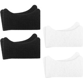 FDM1501BR Charcoal and Oil Vapor Replacement For Ovente Filter - 1.5 Liter Replacement for OVENTE Electric Deep Fryer Oil Filter，White and Black ACPFDM1503 Set Pack of 4