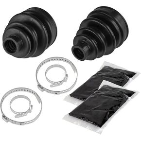 Caltric Rear Axle Inner and Outer CV Boot Kit Compatible with Yamaha Grizzly 660 YFM660 4X4 2002-2008 | 5KM-2530X-12-00 5GH-2510G-00-00 5KM-2530Y-11-00 5KM-2510H-00-00