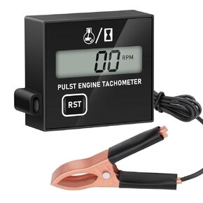 Linkstyle Small Engine Tachometer, Chainsaw Tachometer, RPM Display Compatible with 2 Stroke & 4 Stroke for Chainsaw Marine ATV Motorcycle UTV Engine
