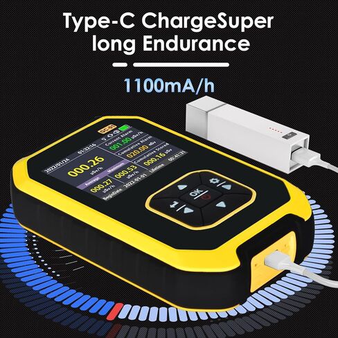 كاشف الإشعاع النووي من جيجر - مقياس جرعات الإشعاع مع شاشة LCD، مقياس مراقبة الإشعاع المحمول باليد بيتا جاما بالأشعة السينية USB القابل لإعادة الشحن، 5 وحدات جرعة مبدلة in Kuwait