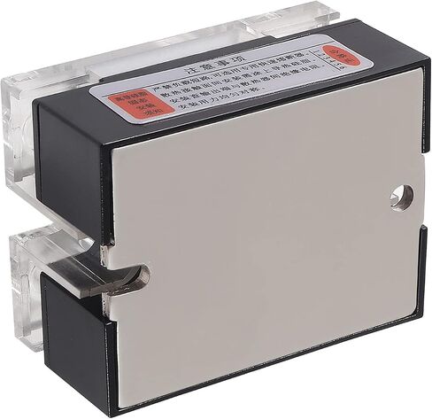 2 قطعة مرحل الحالة، مرحل الحالة الصلبة SSR-40AA التيار المتردد إلى مدخل التيار المتردد 70-250VAC للإخراج 24-480VAC 40A غطاء بلاستيكي أحادي الطور in Saudi Arabia