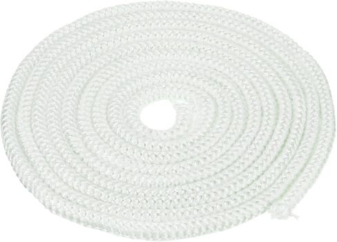 patikil 13.12ftx3/8 "حبل حشية موقد الخشب، الألياف الزجاجية جولة مضفر حبل ارتفاع درجة الحرارة موقد طوقا ختم لفرن المرجل فرن فرن الصب، أبيض in Saudi Arabia