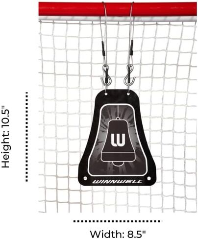 جرس هدف الرماية المعدني من Winnwell - هدف إطلاق النار للهوكي للاعبي الهوكي - جرس هدف تدريب هوكي الجليد - معدات الهوكي لممارسة دقة الهدف in Kuwait