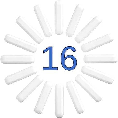 ONiLAB 16PCS 8 * 30mm Magnetic Stirrer Mixer Stir Bars, White Color, Stir Rod Magnetic, Laboratory Magnetic Stir Bar Set,Stir Plate Bar, Stir Plate Magnet Stick in Saudi Arabia