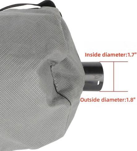 Kikeep Drywall Sander Dust Collection bag Wall Grinding Machine Collection Bag Drywall Sander Attachment (1 Pack with 2m hose) in Saudi Arabia