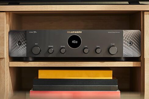 مستقبل Marantz STEREO 70s 2-Ch AV (75W X 2) - مستقبل المسرح المنزلي المدمج 4K/120 و8K، تضخيم فئة A/B، يدعم اتصال Spotify، Airplay 2، Bluetooth، والمزيد عبر Wi-Fi وHEOS Multi-Room in Saudi Arabia