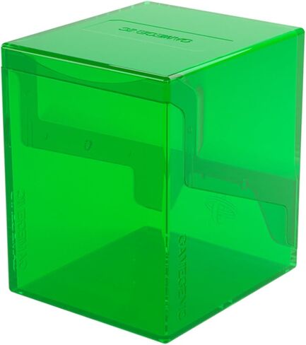 Gamegenic Bastion 100+ XL Deck Box - صغير الحجم وآمن ومنظم بشكل مثالي لبطاقات التداول الخاصة بك! تحمي بأمان أكثر من 100 بطاقة ذات أكمام مزدوجة، لون أخضر، مصنوعة in Saudi Arabia
