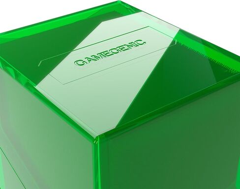 Gamegenic Bastion 100+ XL Deck Box - صغير الحجم وآمن ومنظم بشكل مثالي لبطاقات التداول الخاصة بك! تحمي بأمان أكثر من 100 بطاقة ذات أكمام مزدوجة، لون أخضر، مصنوعة in Saudi Arabia
