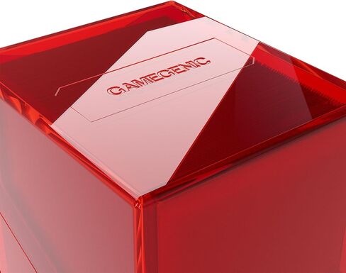 Gamegenic Bastion 100+ XL Deck Box - صغير الحجم وآمن ومنظم بشكل مثالي لبطاقات التداول الخاصة بك! تحمي بأمان أكثر من 100 بطاقة ذات أكمام مزدوجة، لون أحمر، مصنوعة in Saudi Arabia