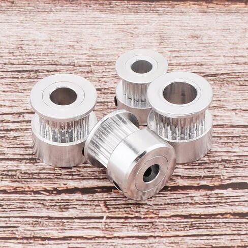 5 Pack GT2 Pulley 16 Teeth 5mm Bore 16T Timing Belt Pulley Wheel Aluminum for 3D Printer in Saudi Arabia