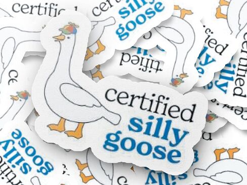 Certified Silly Goose funny car bumper sticker waterproof vinyl weather resistant decal for window, laptop, helmet in Saudi Arabia