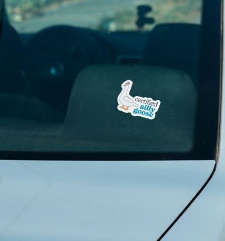Certified Silly Goose funny car bumper sticker waterproof vinyl weather resistant decal for window, laptop, helmet in Saudi Arabia