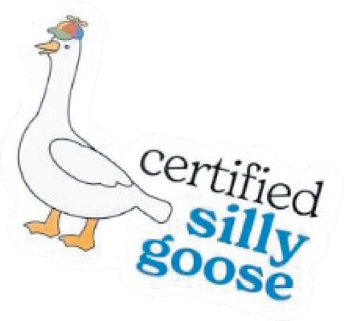 Certified Silly Goose funny car bumper sticker waterproof vinyl weather resistant decal for window, laptop, helmet in Saudi Arabia