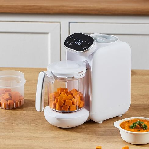 VEVOR Baby Food Maker, Baby Food Processor, BPA-Free 5 in 1 Baby Food Puree Blender Steamer Grinder with SUS304 Stainless Steel Blades and 750ML Tritan Container, for Food Fruit Vege Meat ETL, 430W in Saudi Arabia