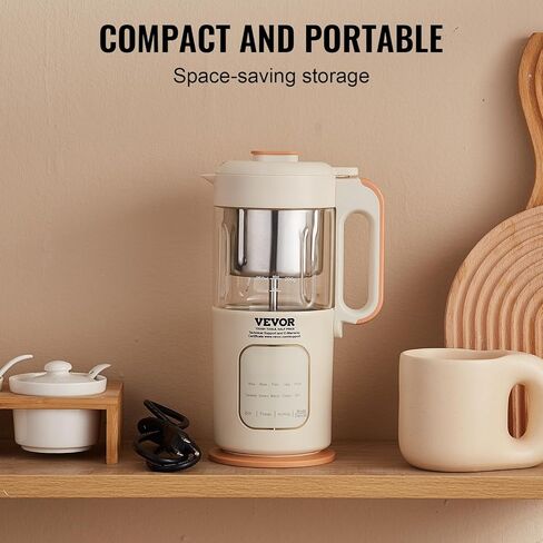 VEVOR Baby Food Maker, Baby Food Processor, BPA-Free 5 in 1 Baby Food Puree Blender Steamer Grinder with SUS304 Stainless Steel Blades and 750ML Tritan Container, for Food Fruit Vege Meat ETL, 430W in Saudi Arabia