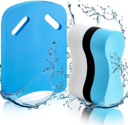 2 Pcs Swimming Kickboard Pull Buoy Set Training Aid Float Pull Buoy Leg Float Swimming Training Equipment Accessories for Hand Leg Adults Children Beginners Exercise Fitness in Saudi Arabia