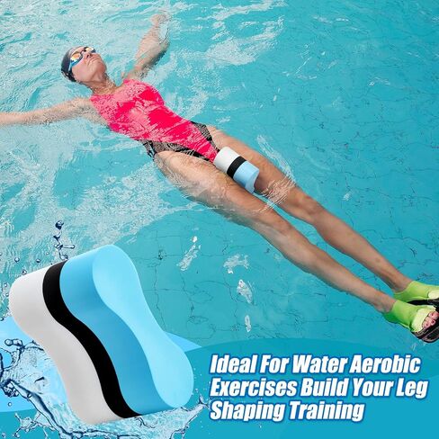 2 Pcs Swimming Kickboard Pull Buoy Set Training Aid Float Pull Buoy Leg Float Swimming Training Equipment Accessories for Hand Leg Adults Children Beginners Exercise Fitness in Saudi Arabia